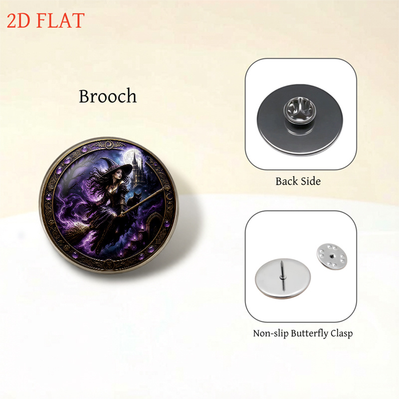 5pcs Halloween Witch Theme Jewelry Set